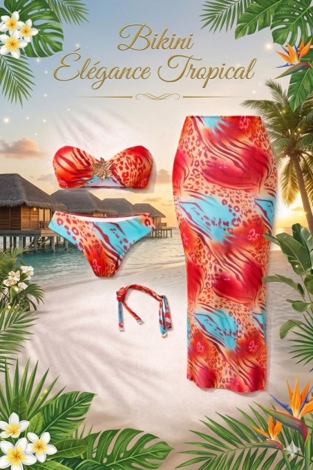 Bikini élégance tropical