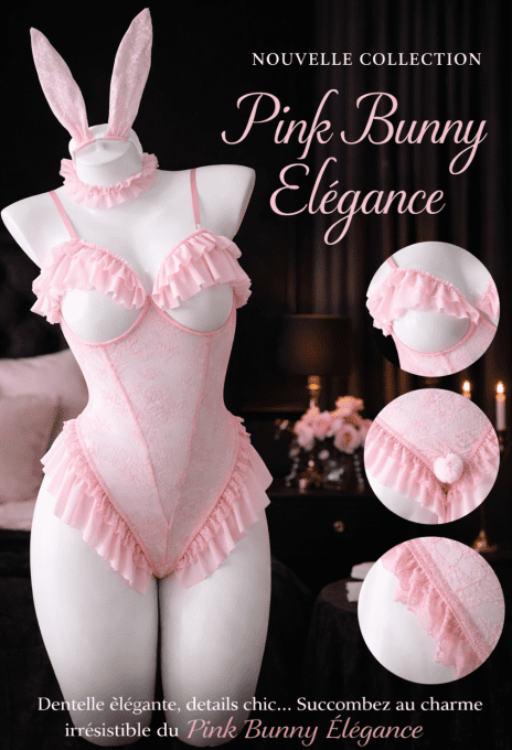 Pink bunny élégance